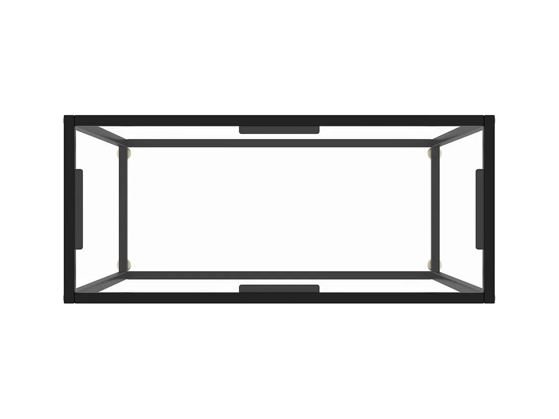 Table console Transparent 80x35x75 cm Verre trempé