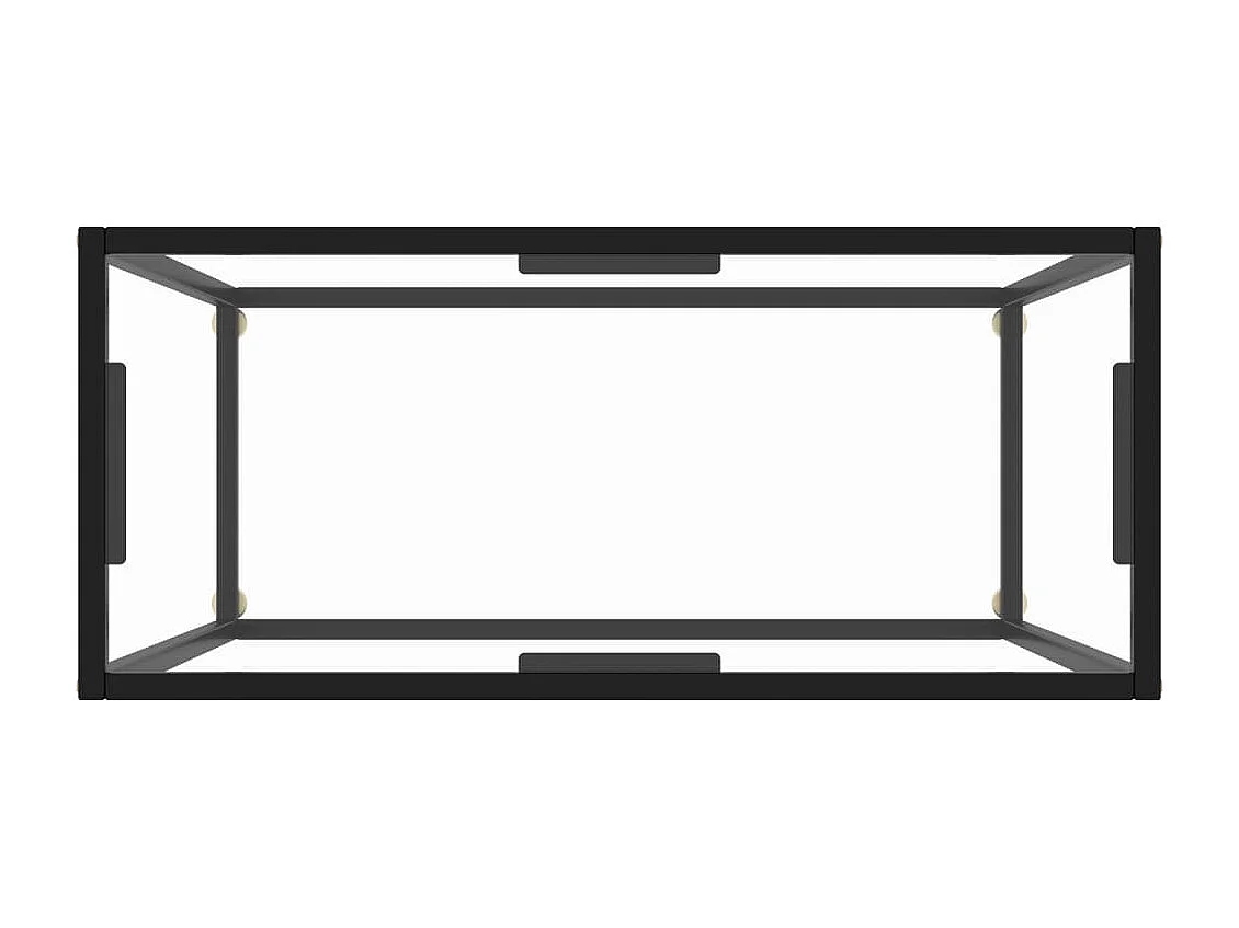 Transparante consoletafel 80x35x75 cm Gehard glas