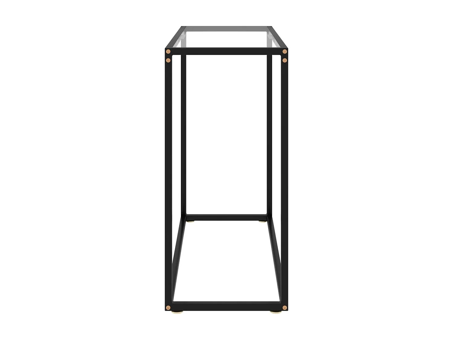 Mesa consola transparente 80x35x75 cm Cristal templado