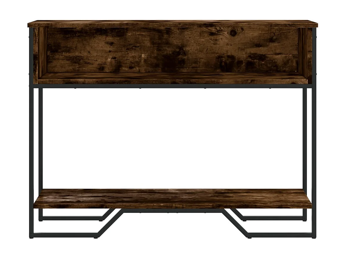 Konsolentisch aus geräucherter Eiche 100x35x74,5 cm Holzwerkstoff