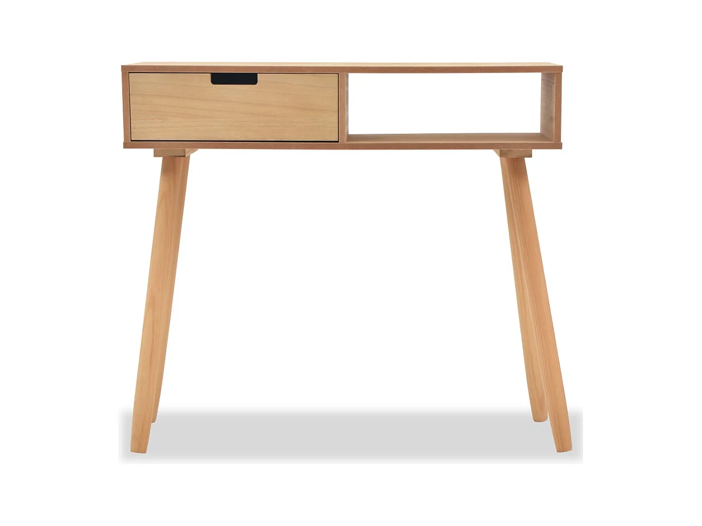 Table console Bois de pin massif 80 x 30 x 72 cm Marron
