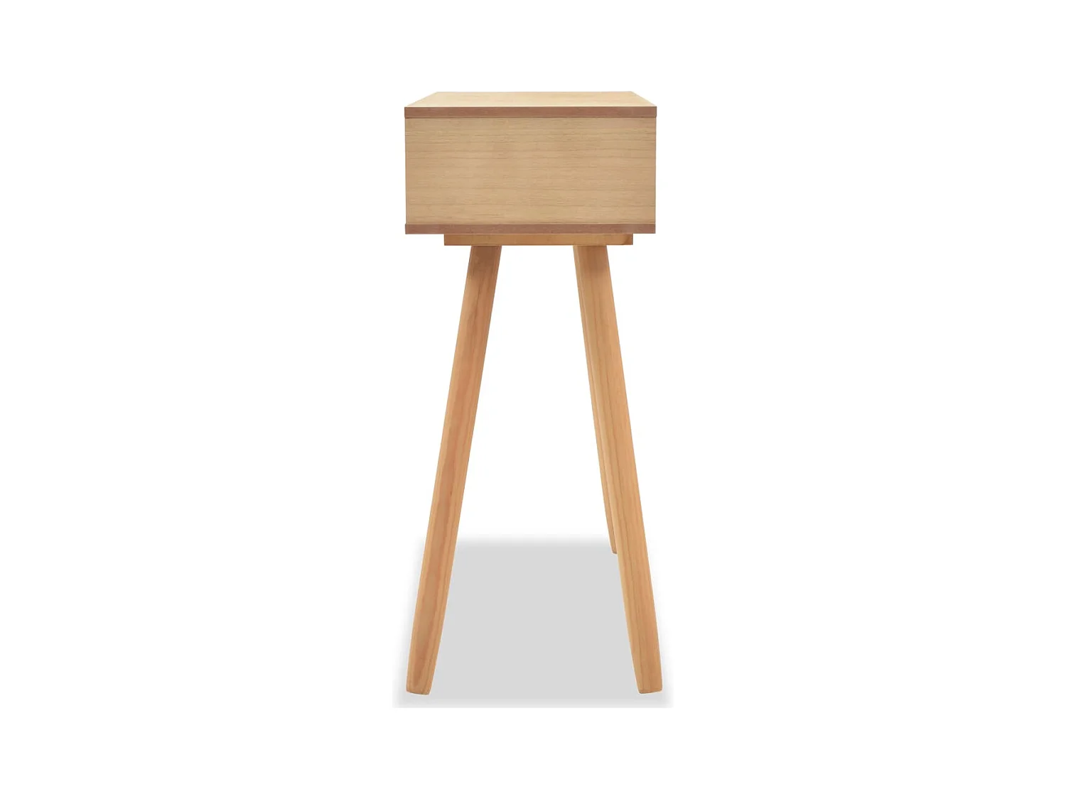 Table console Bois de pin massif 80 x 30 x 72 cm Marron