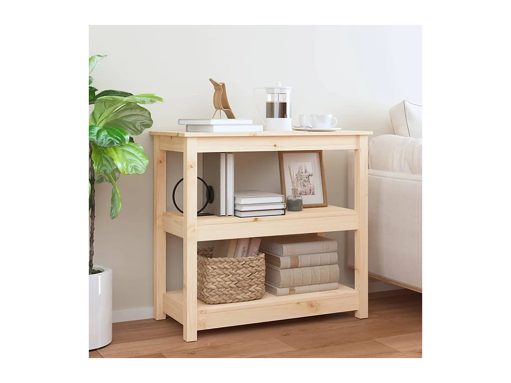 Table console 80x40x74 cm Bois massif de pin
