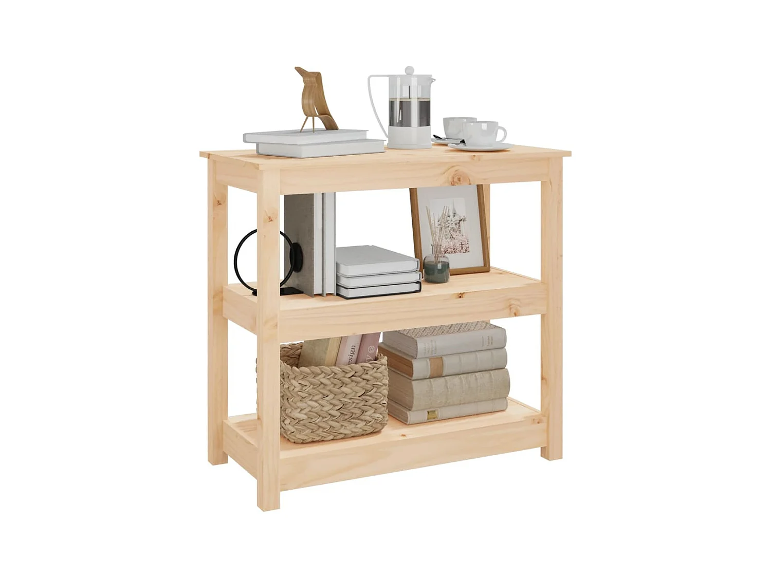 Table console 80x40x74 cm Bois massif de pin