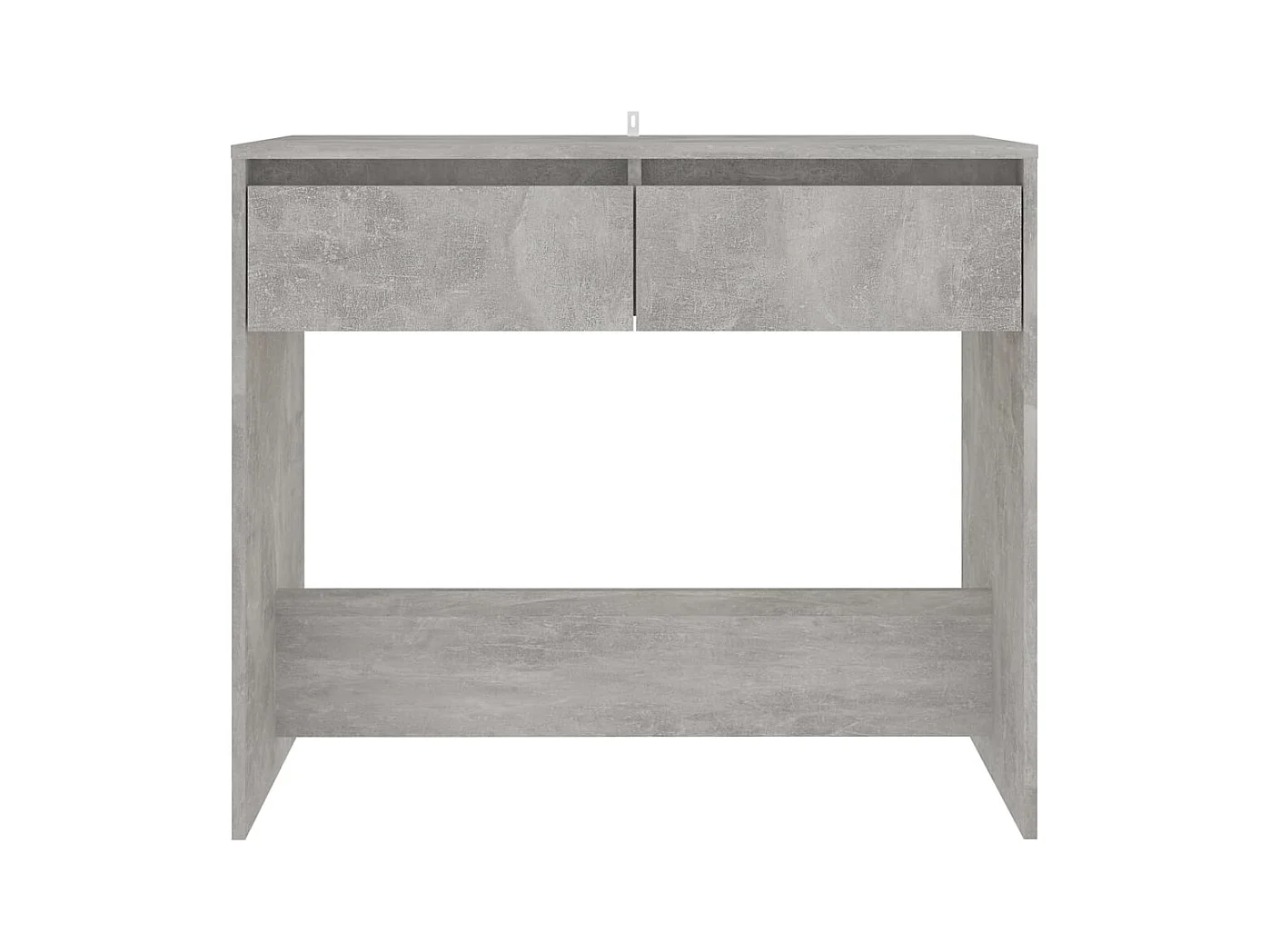 Table console gris béton 89x41x76,5 cm bois d'ingénierie