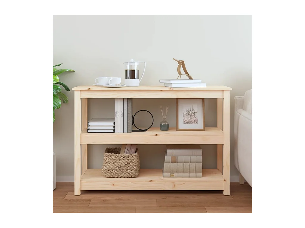 Table console 110x40x74 cm Bois massif de pin