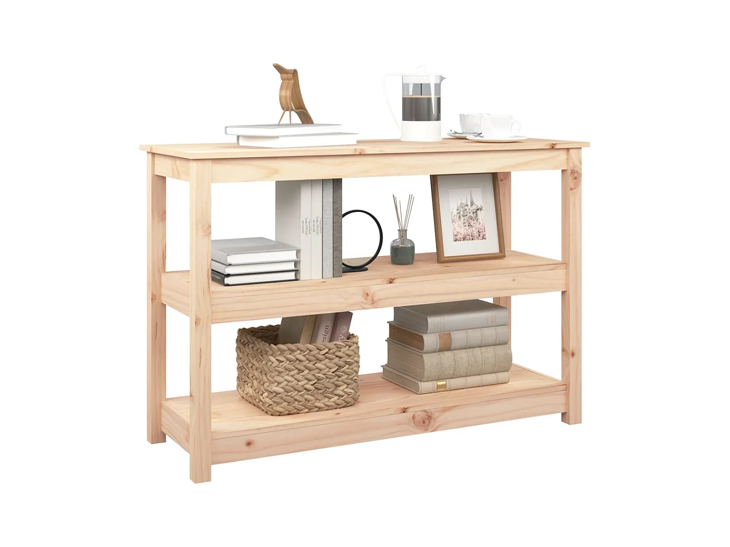 Table console 110x40x74 cm Bois massif de pin