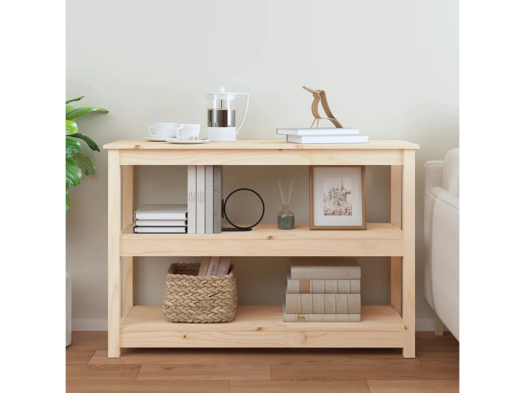 Table console 110x40x74 cm Bois massif de pin