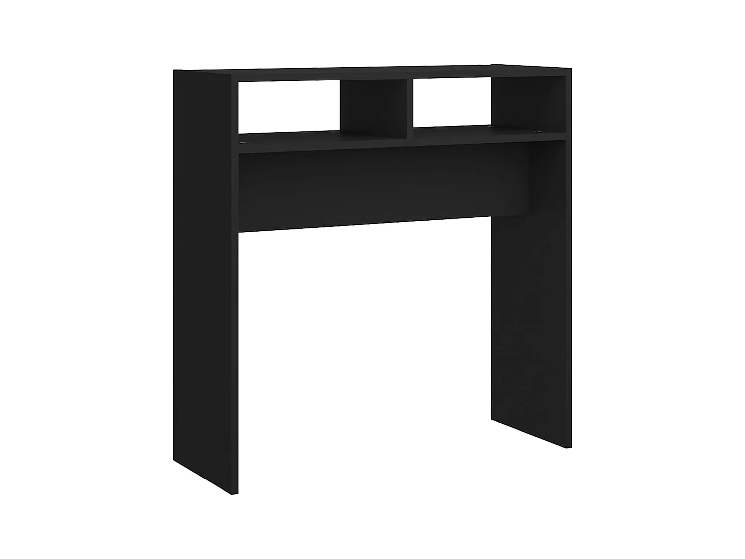 Table console noir 78x30x80 cm bois d'ingénierie