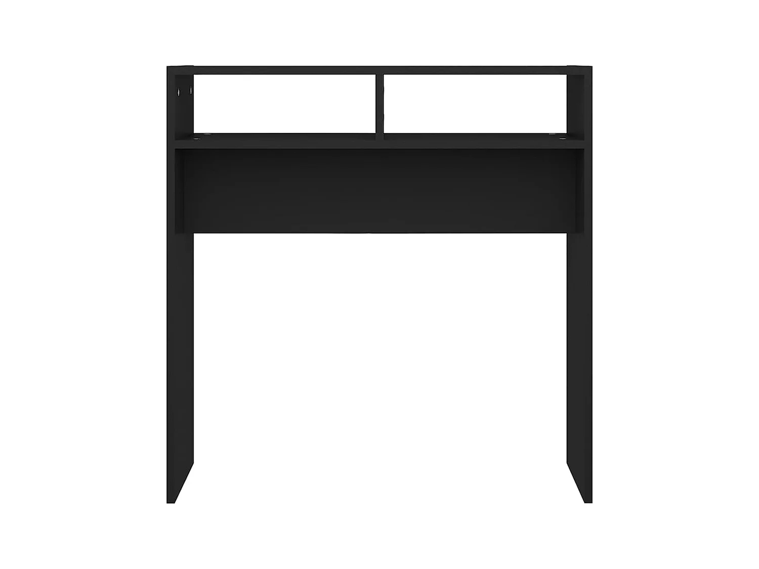 Table console noir 78x30x80 cm bois d'ingénierie