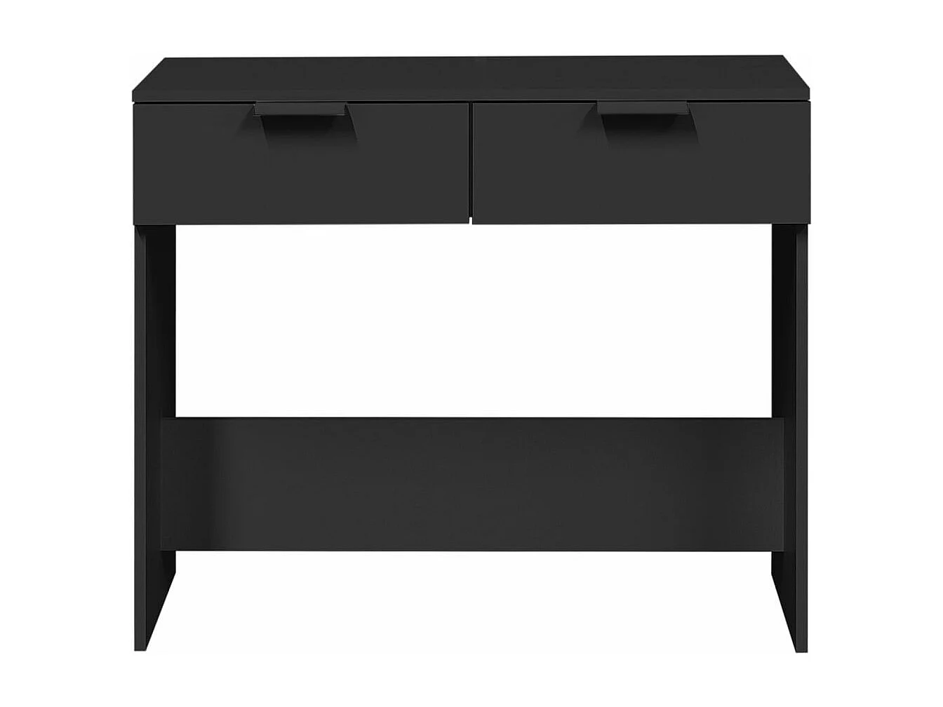 Table console noir 90x36x75 cm bois d'ingénierie