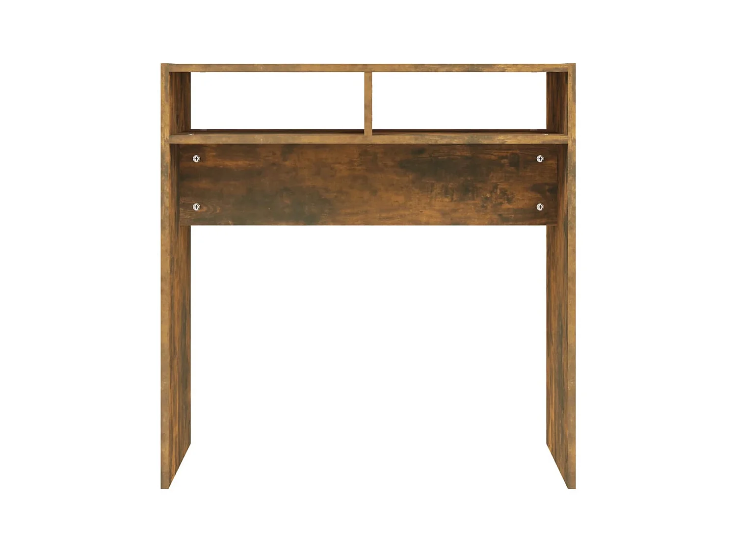 Table console Chêne fumé 78x30x80 cm Bois d'ingénierie