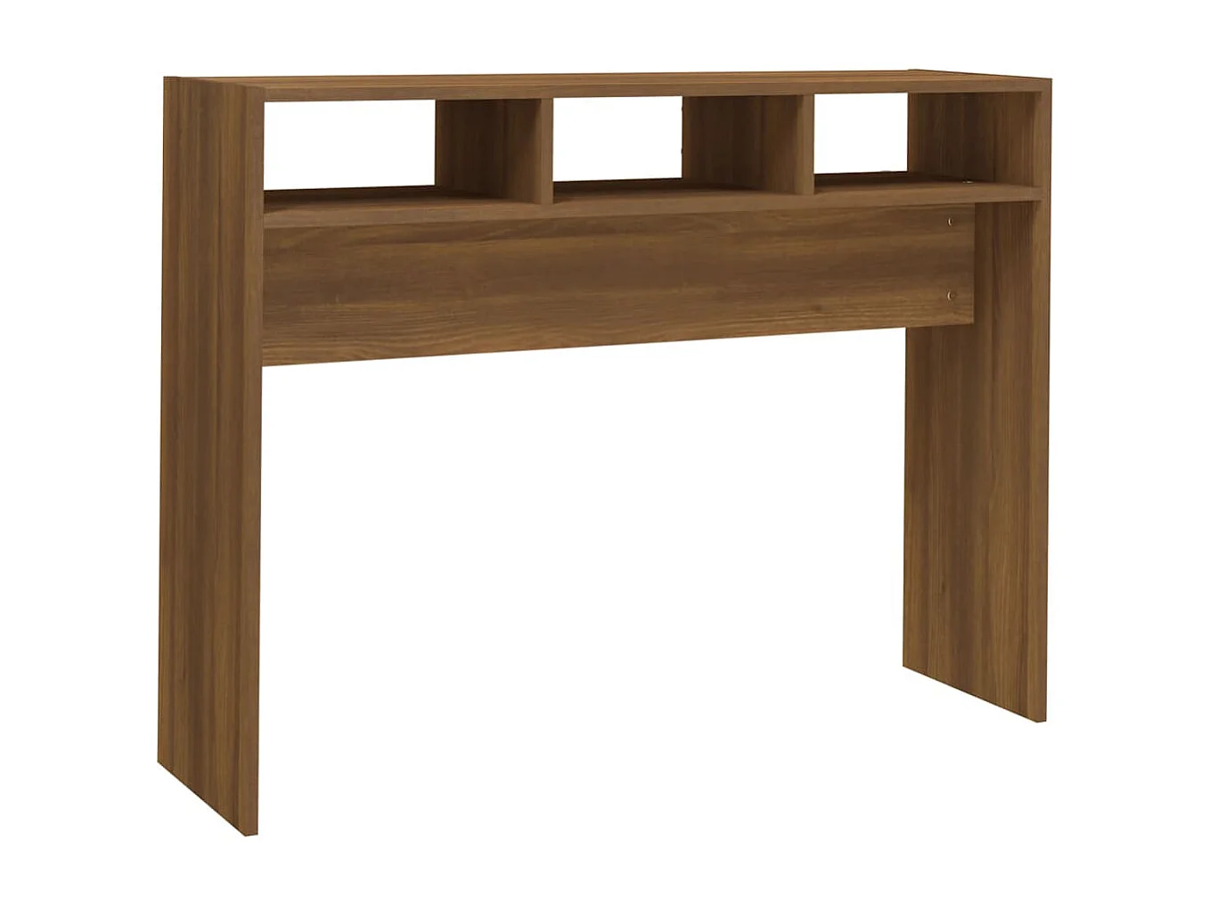 Table console Chêne marron 105x30x80 cm Bois d'ingénierie
