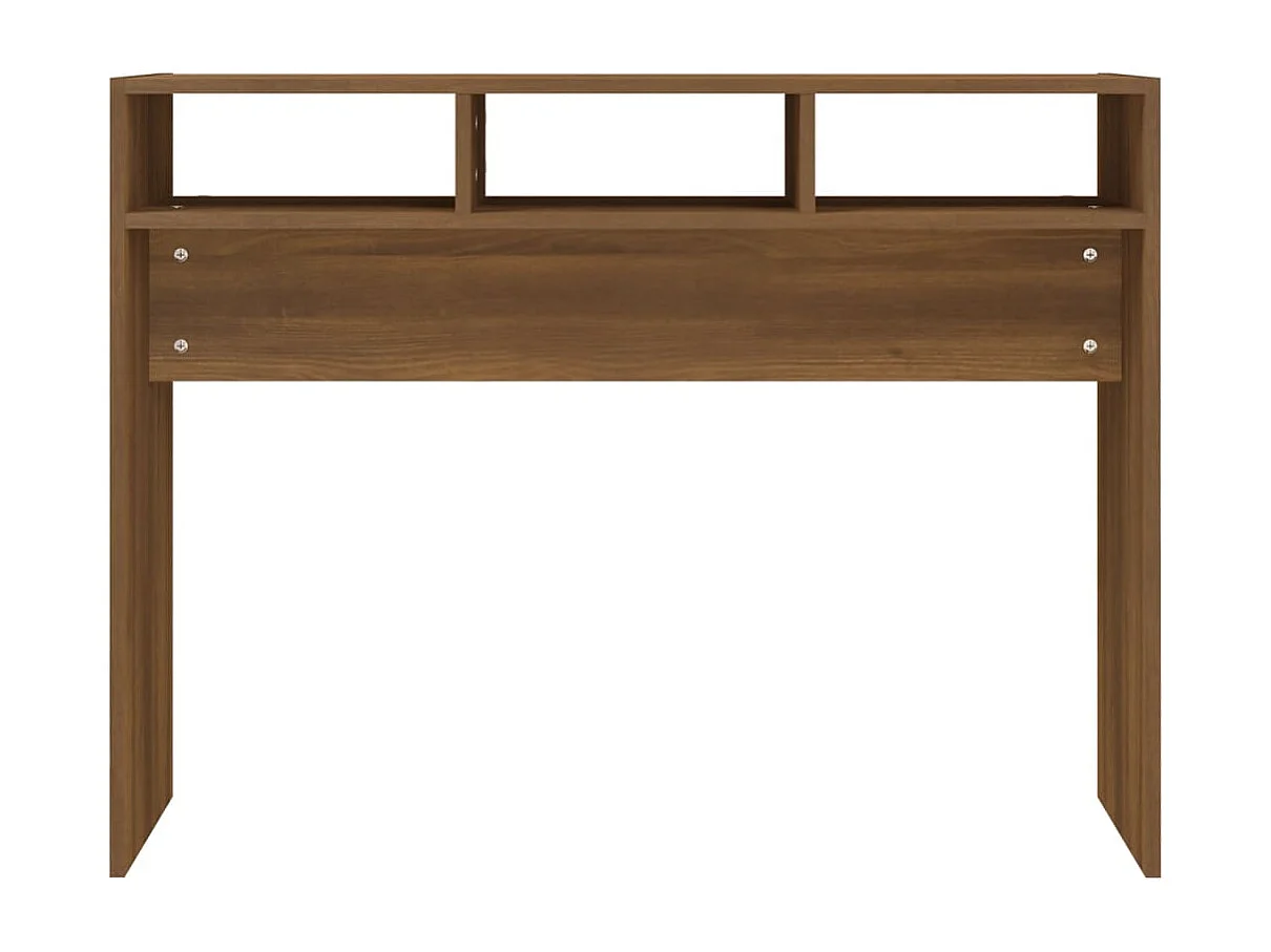 Table console Chêne marron 105x30x80 cm Bois d'ingénierie