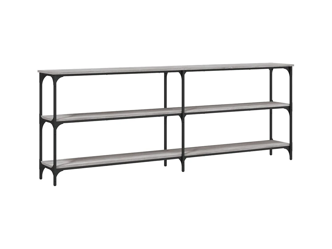 Consolle Sonoma grigio 200x29x75 cm in legno ingegnerizzato