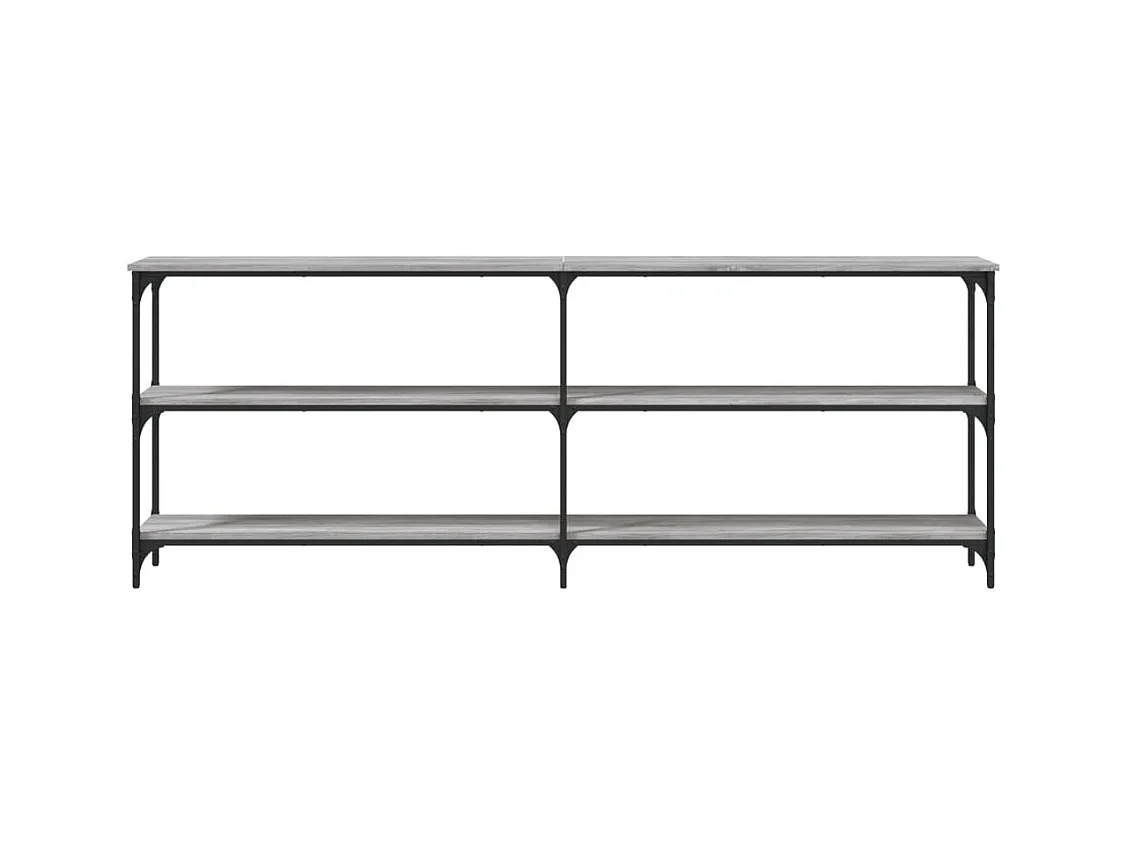 Consolle Sonoma grigio 200x29x75 cm in legno ingegnerizzato