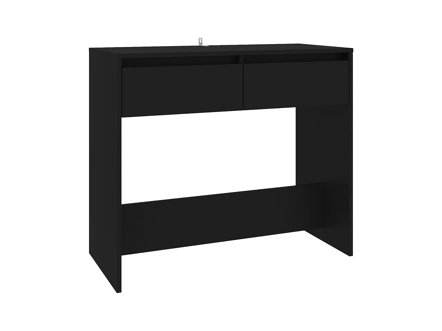 Tavolo consolle Nero 89x41x76,5 cm Acciaio
