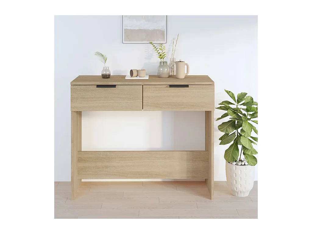 Table console Chêne sonoma 90x36x75 cm Bois d'ingénierie