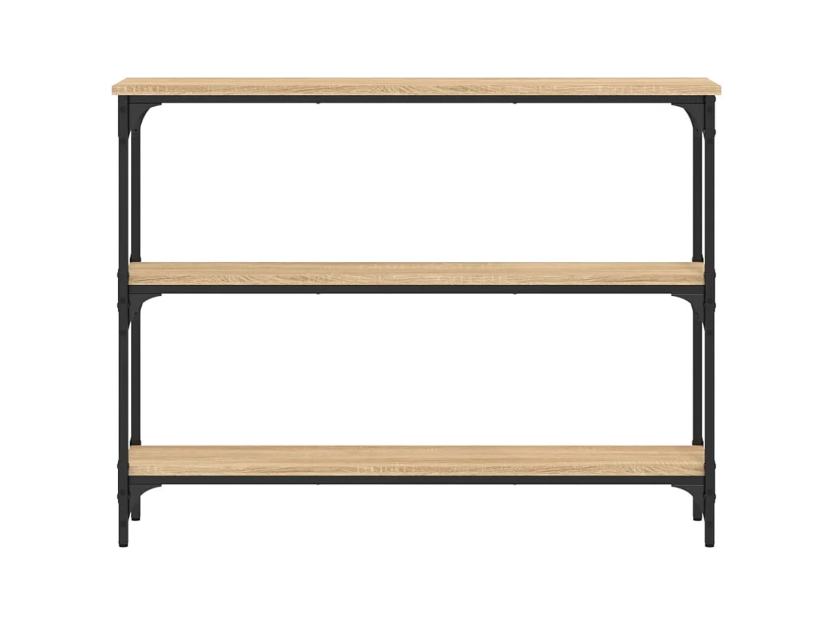 Table console chêne sonoma 100x22,5x75 cm bois d'ingénierie