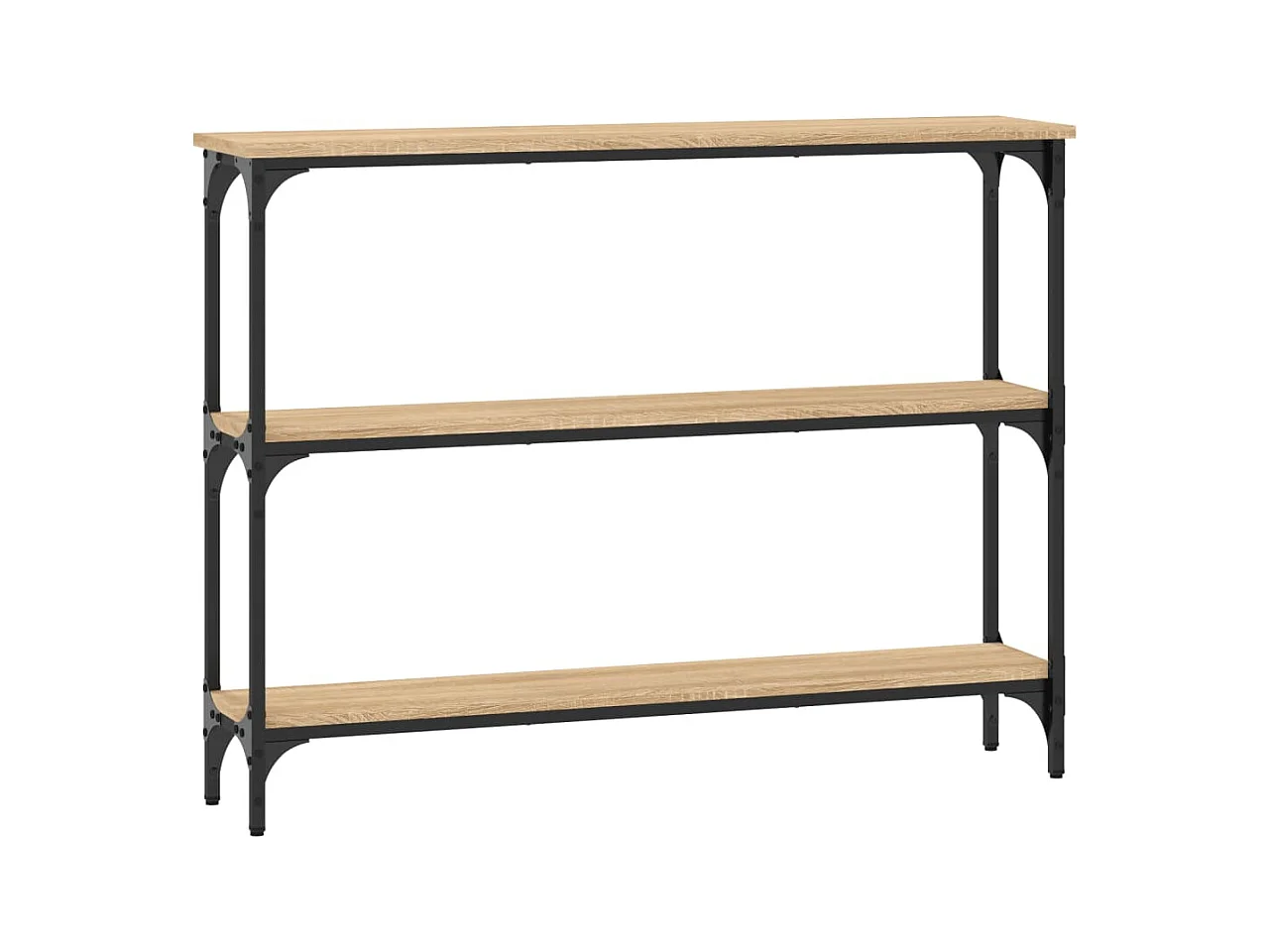 Table console chêne sonoma 100x22,5x75 cm bois d'ingénierie