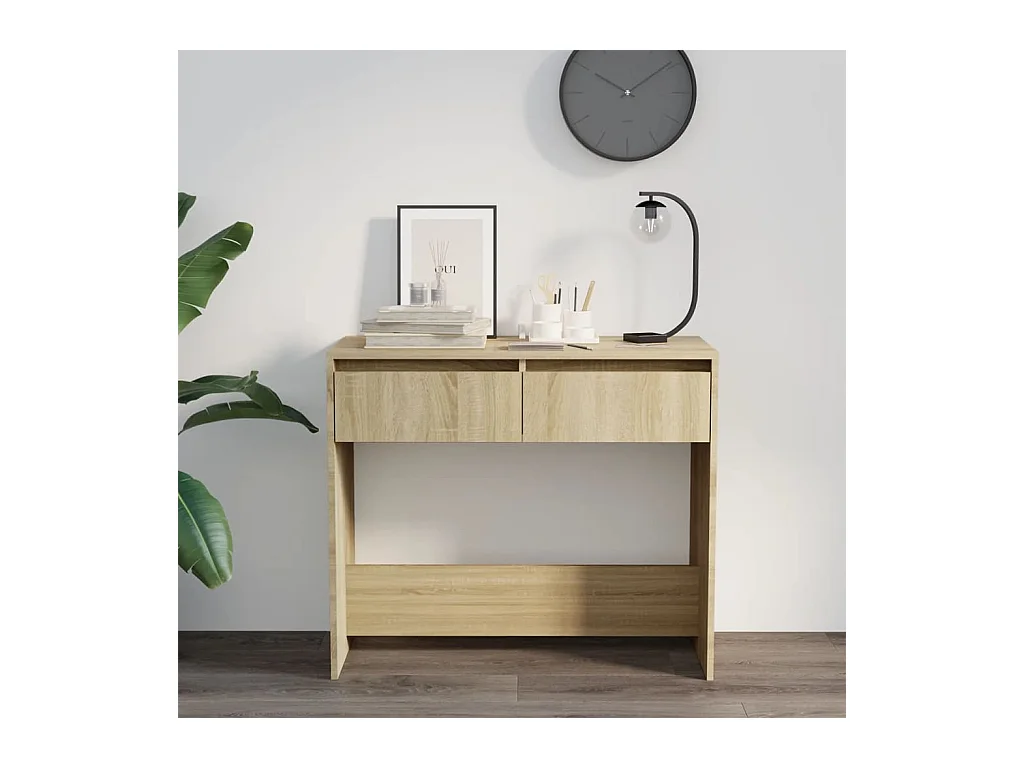 Consolle in rovere Sonoma 89x41x76,5 cm in legno ingegnerizzato