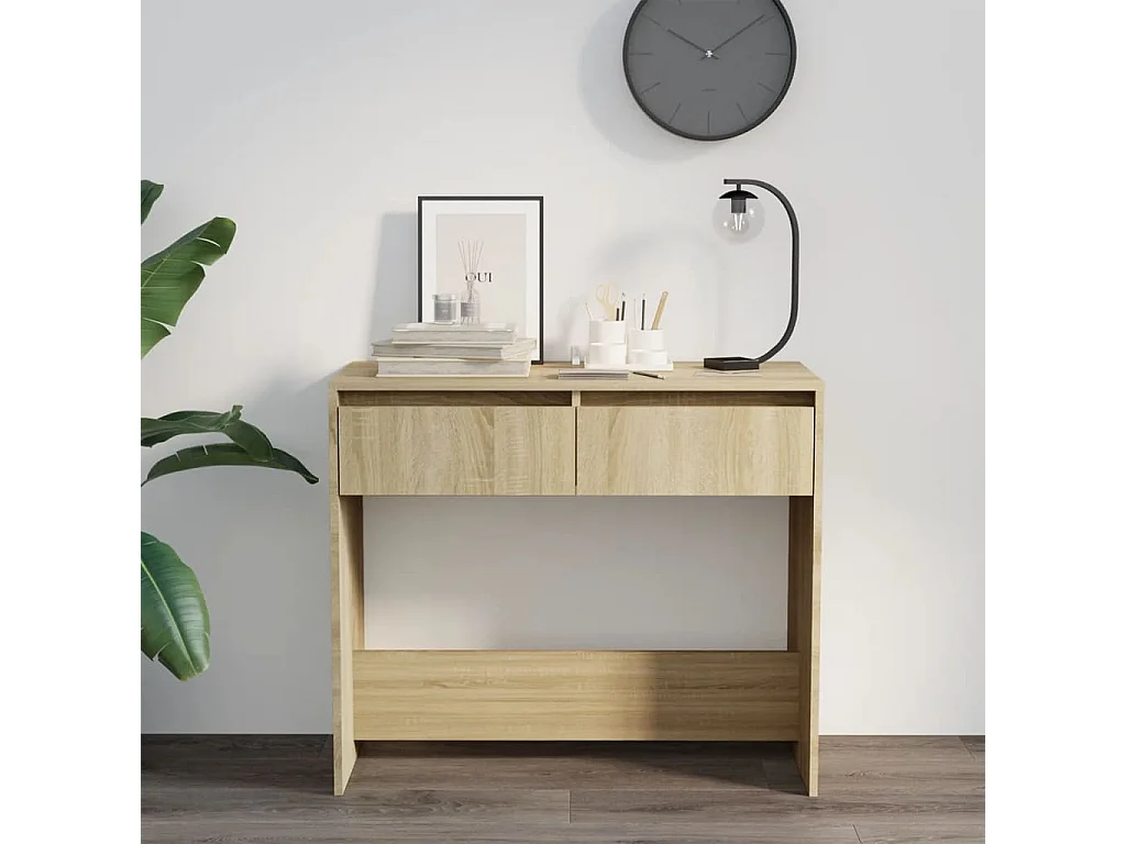 Sonoma eiken consoletafel 89x41x76,5 cm bewerkt hout