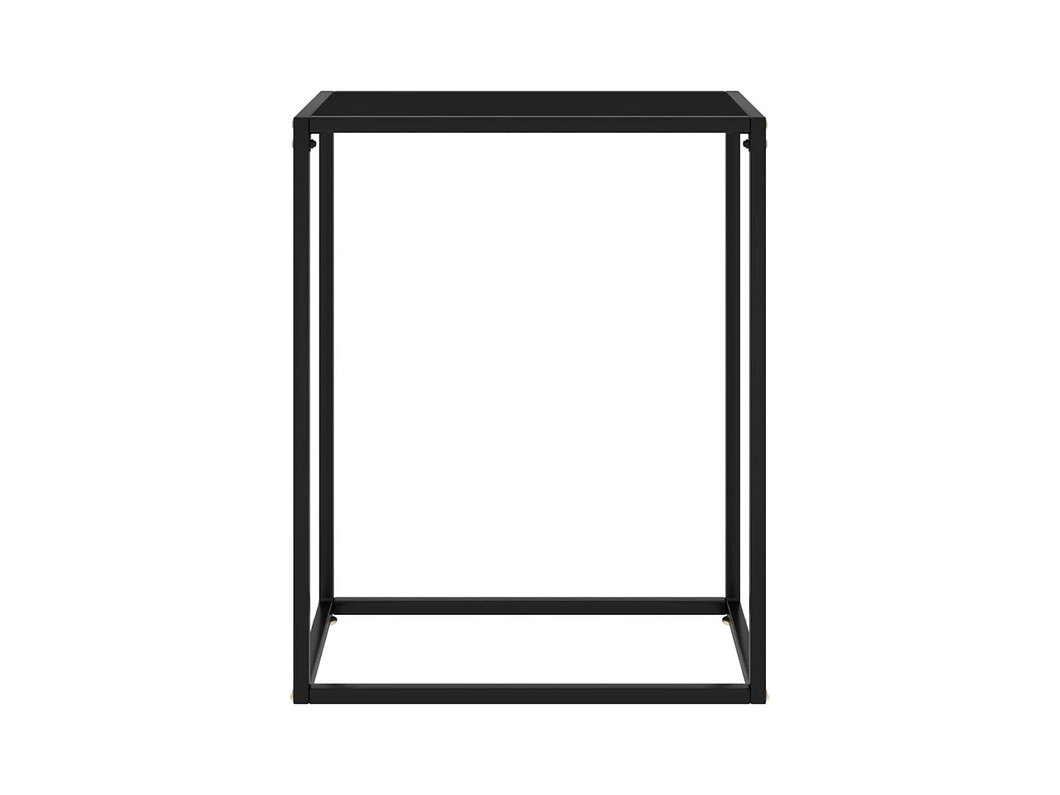 Table console Noir 60x35x75 cm Verre trempé