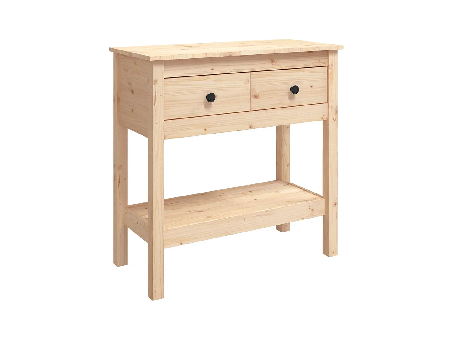 Table console 75x35x75 cm Bois massif de pin