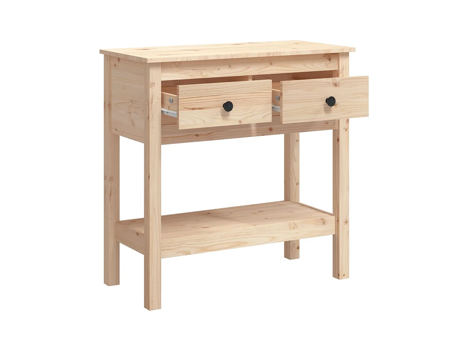 Table console 75x35x75 cm Bois massif de pin