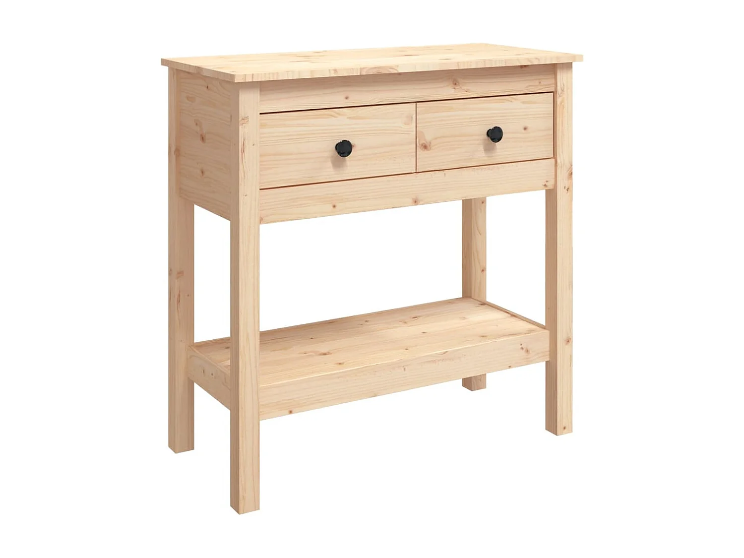 Table console 75x35x75 cm Bois massif de pin