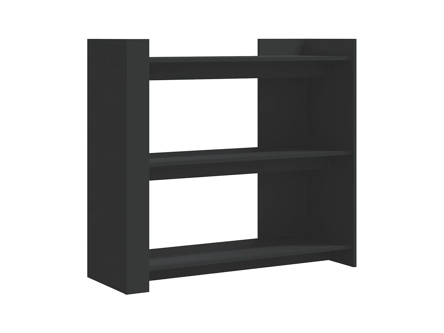 Zwarte consoletafel 100x35x90 cm bewerkt hout