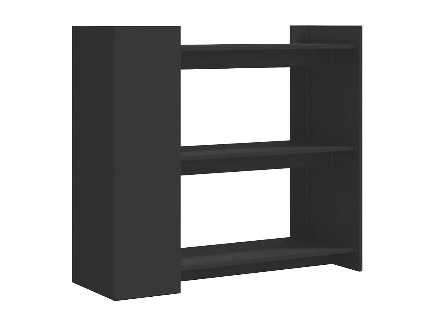 Zwarte consoletafel 100x35x90 cm bewerkt hout