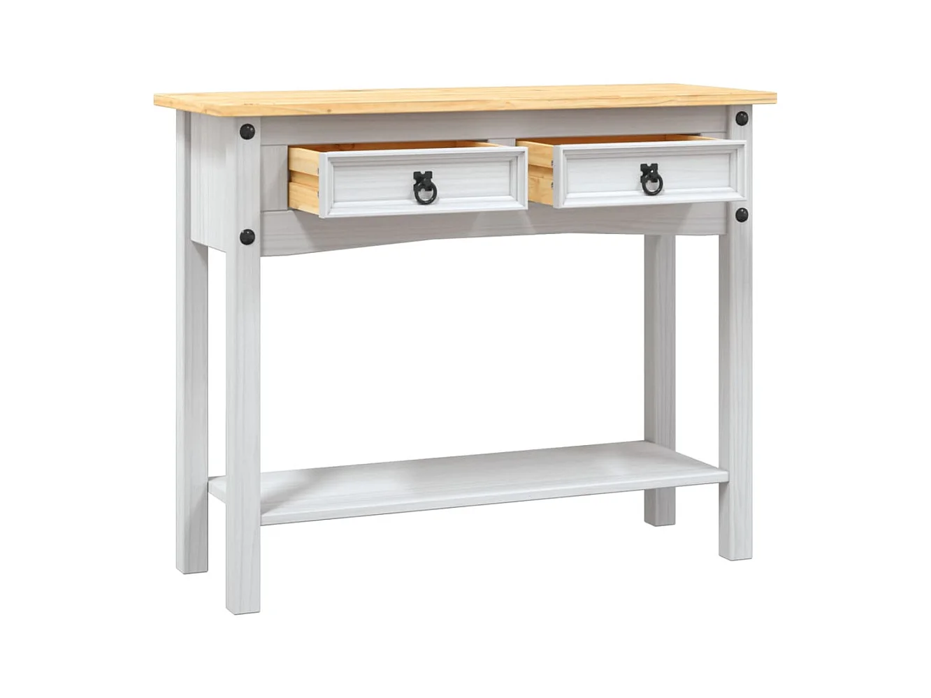 Corona Range Consoletafel Mexicaans grenen wit 90x34,5x73 cm