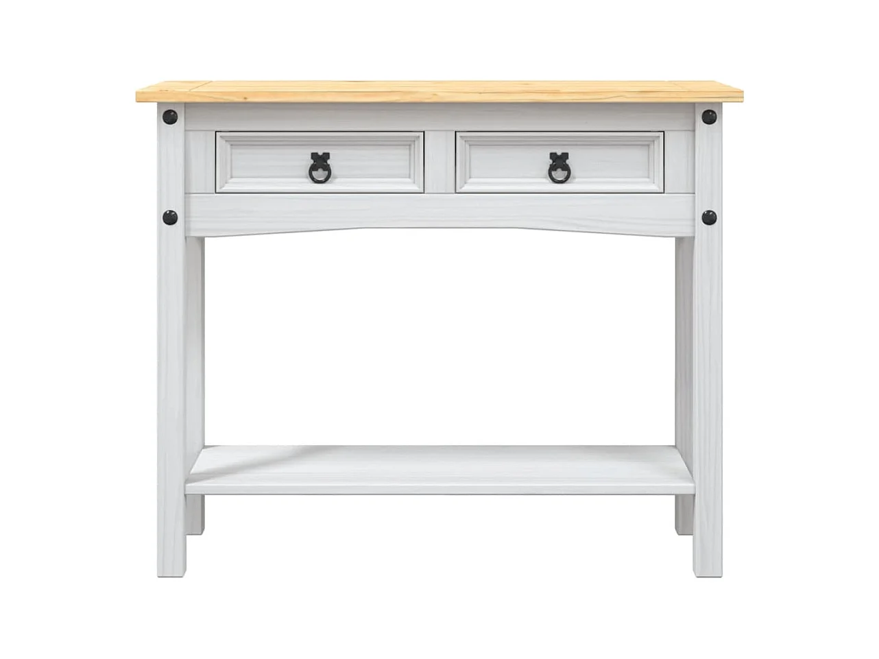 Corona Range Consoletafel Mexicaans grenen wit 90x34,5x73 cm