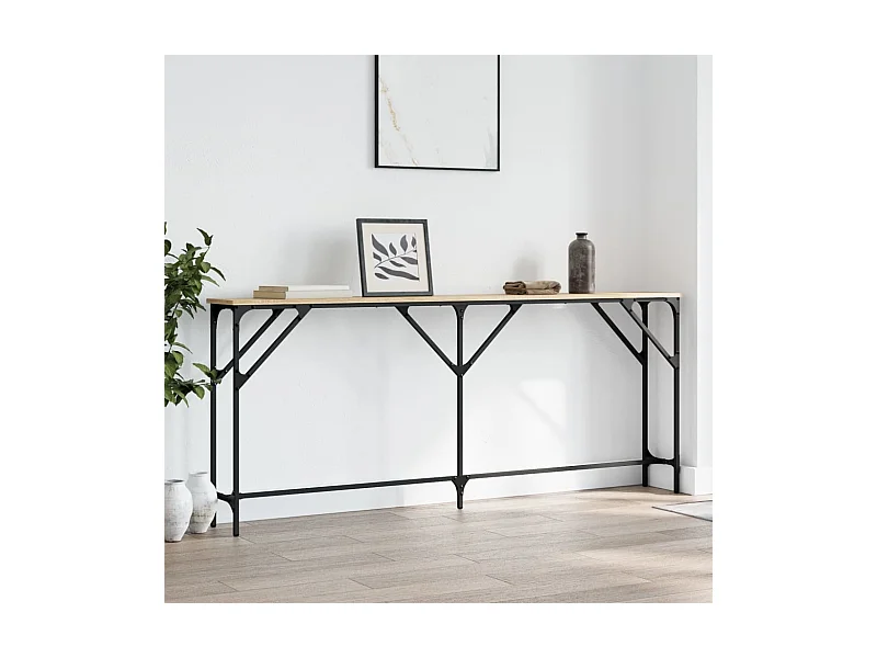 Consolle in rovere Sonoma 180x23x75 cm in legno ingegnerizzato