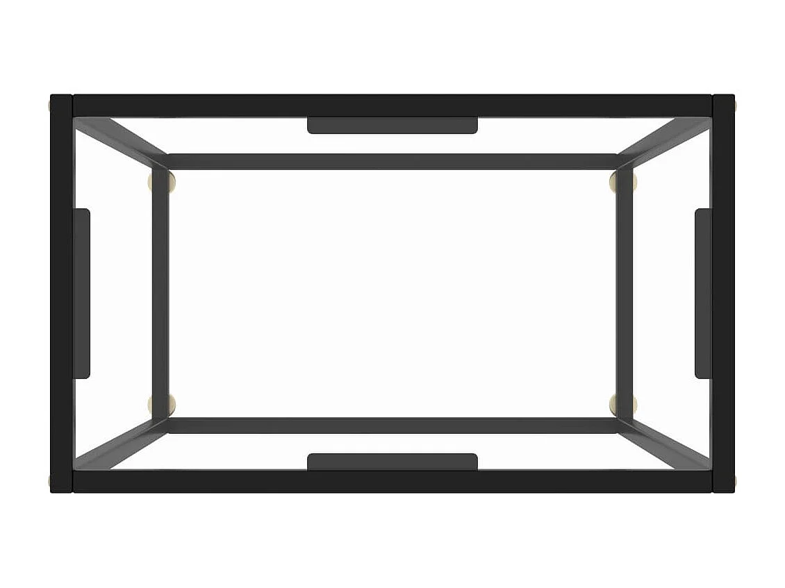 Transparante consoletafel 60x35x75 cm Gehard glas