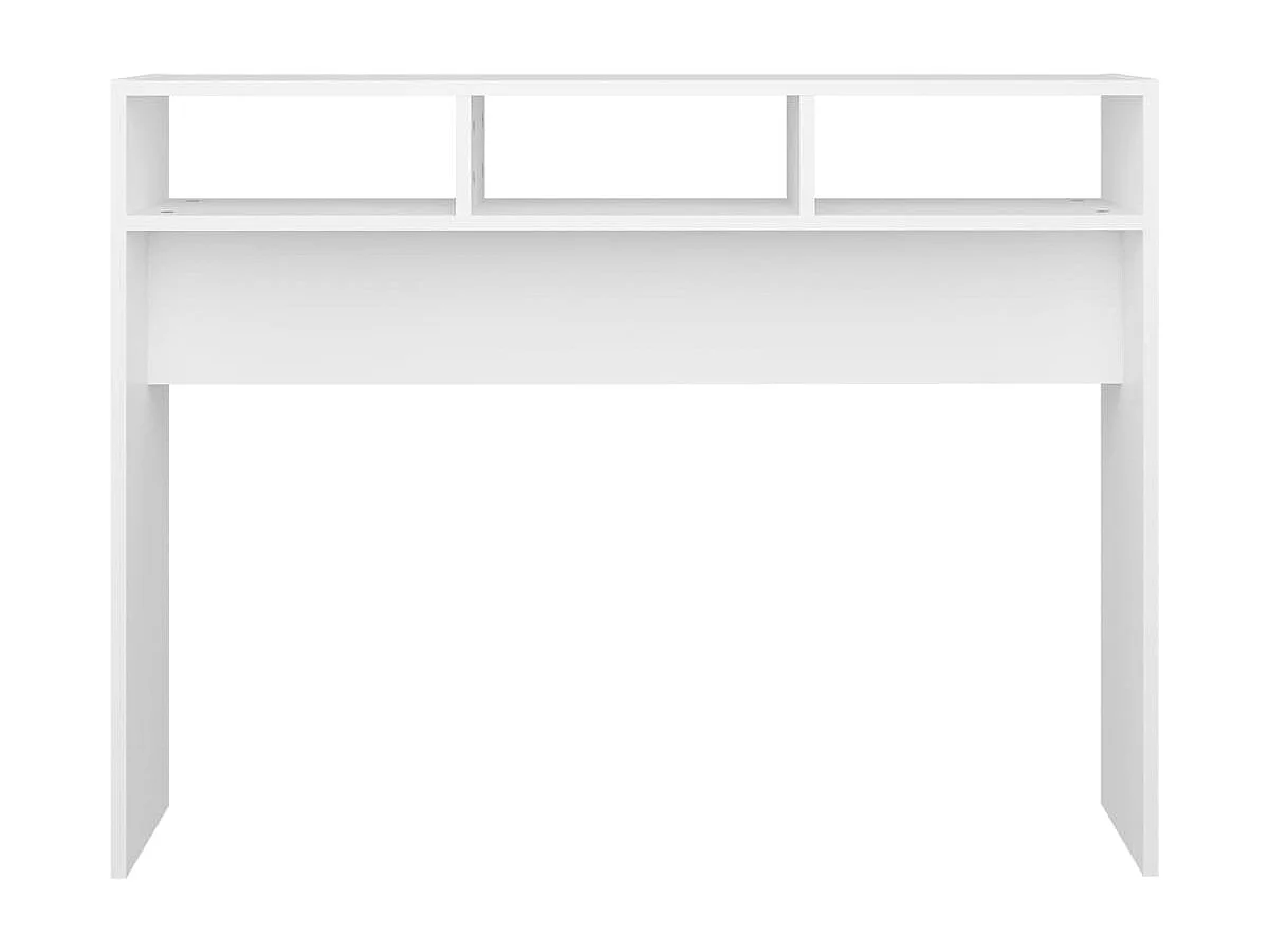 Witte consoletafel 105x30x80 cm bewerkt hout