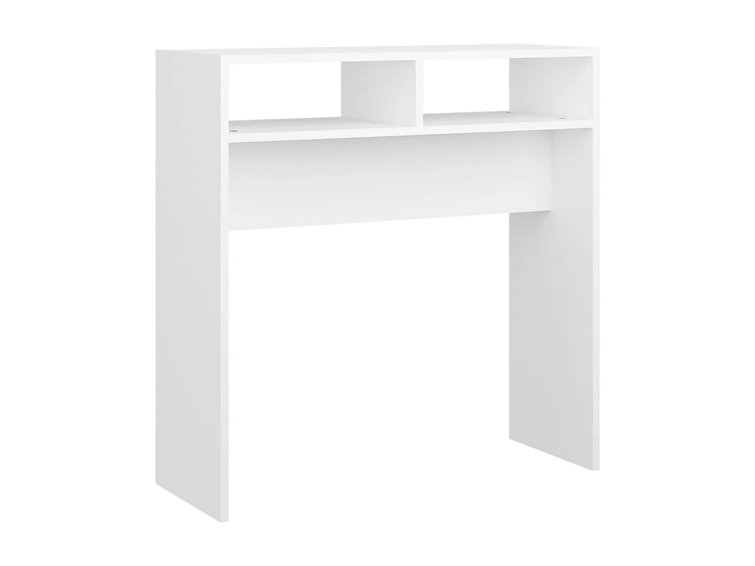 Witte consoletafel 78x30x80 cm bewerkt hout
