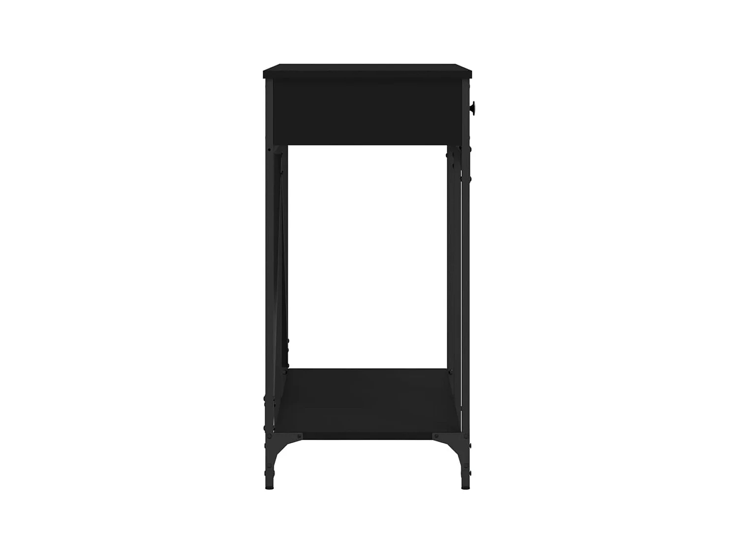 Consolle nera 100x39x78,5 cm in legno ingegnerizzato