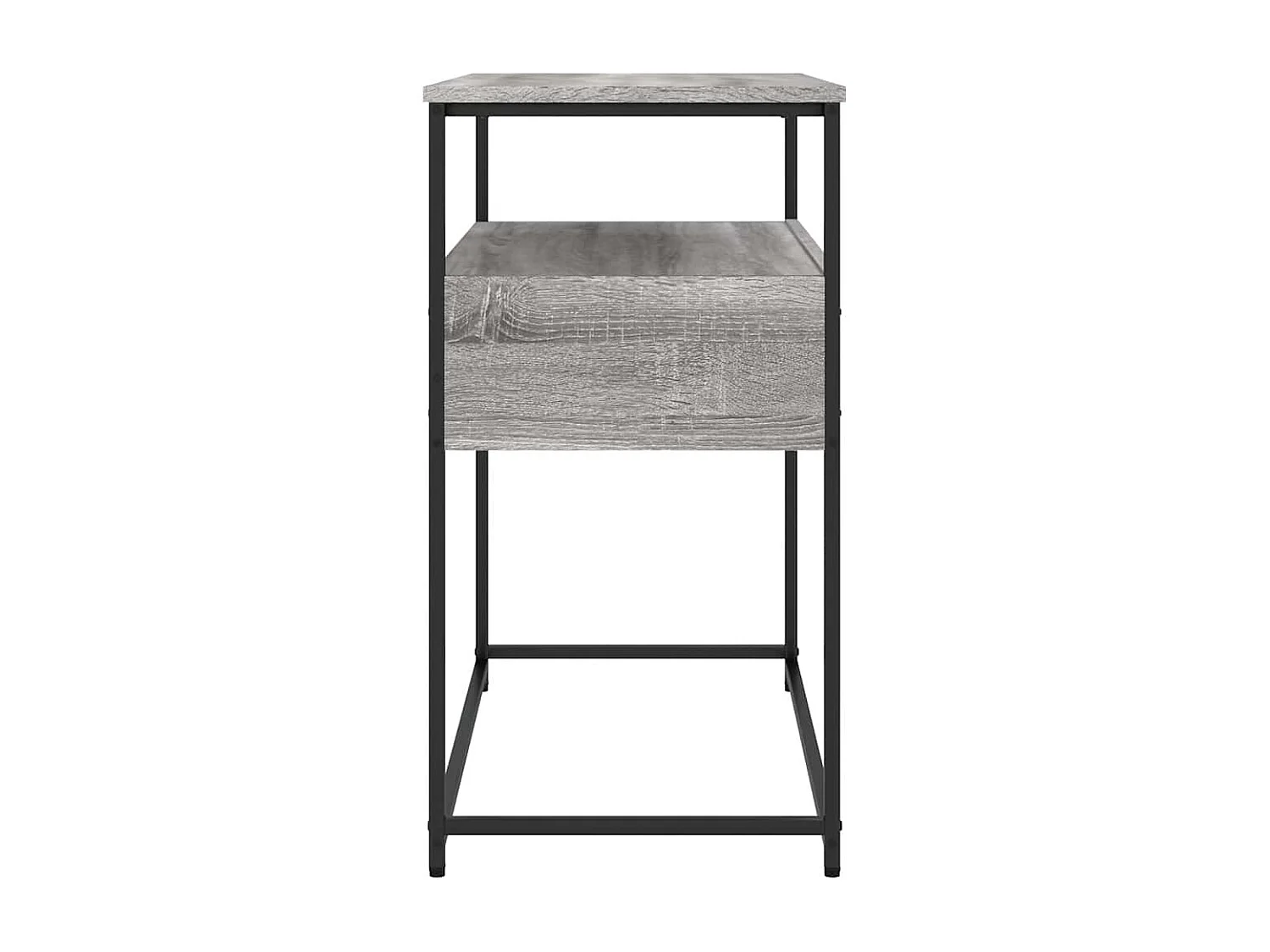 Table console sonoma gris 75x40x75 cm bois d'ingénierie