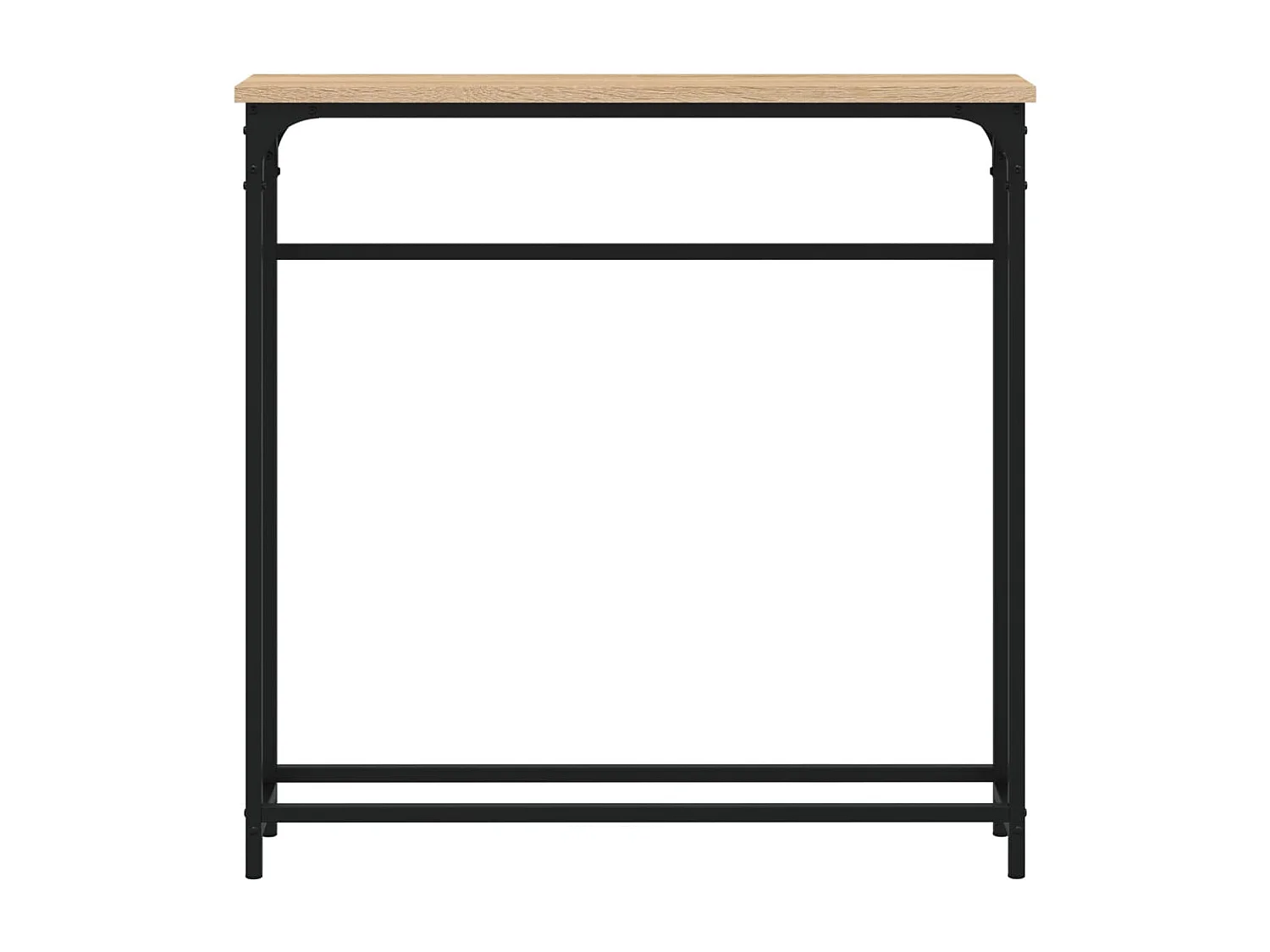 Table console chêne sonoma 75x19,5x75 cm bois d'ingénierie
