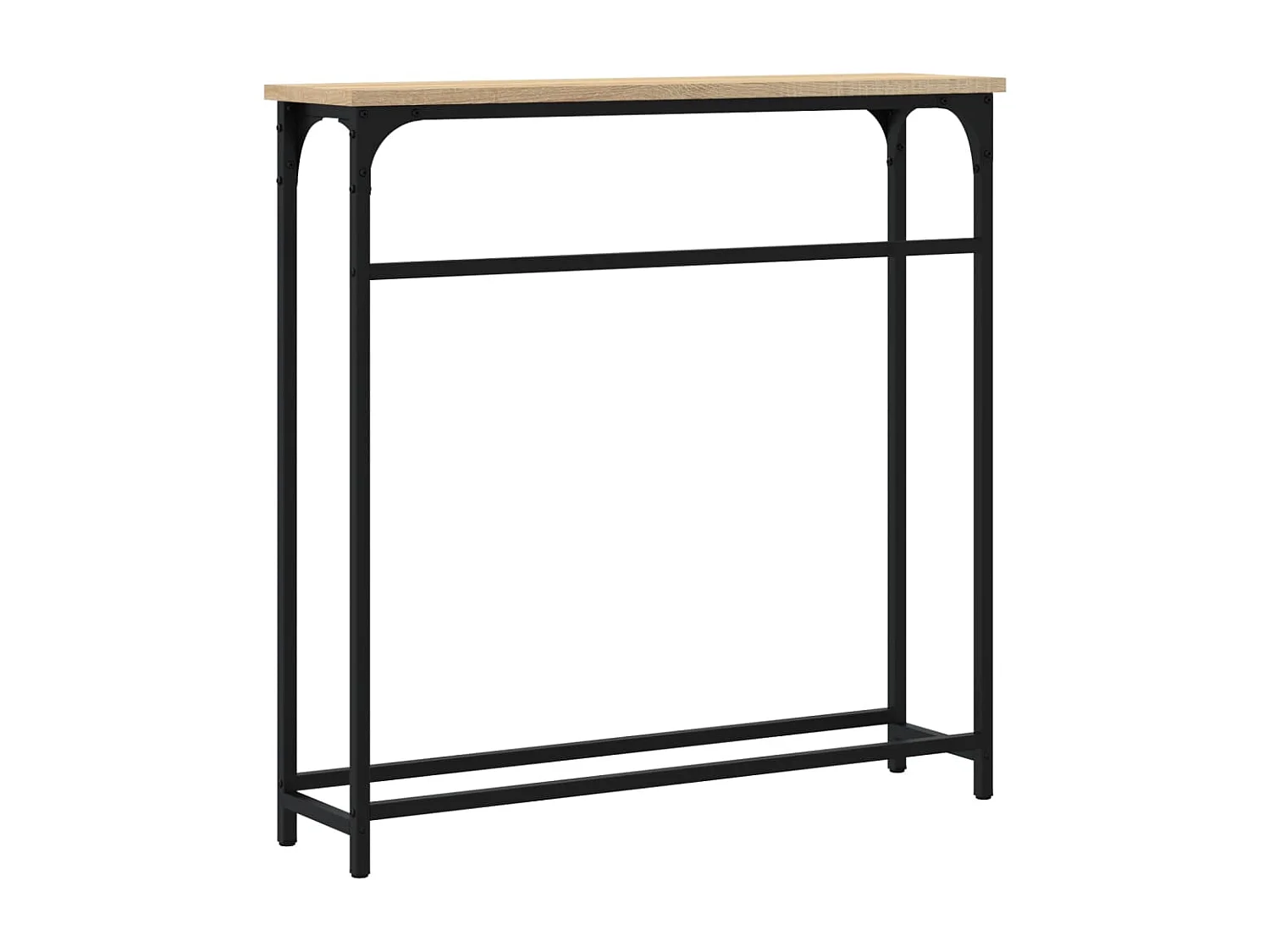 Table console chêne sonoma 75x19,5x75 cm bois d'ingénierie