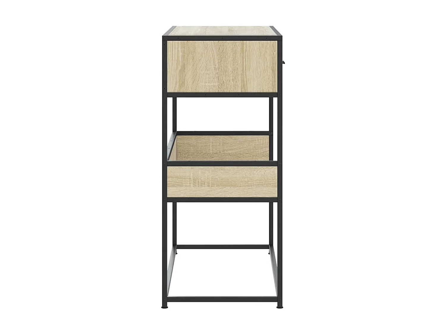 Table console chêne sonoma 90x35x80 cm bois d'ingénierie