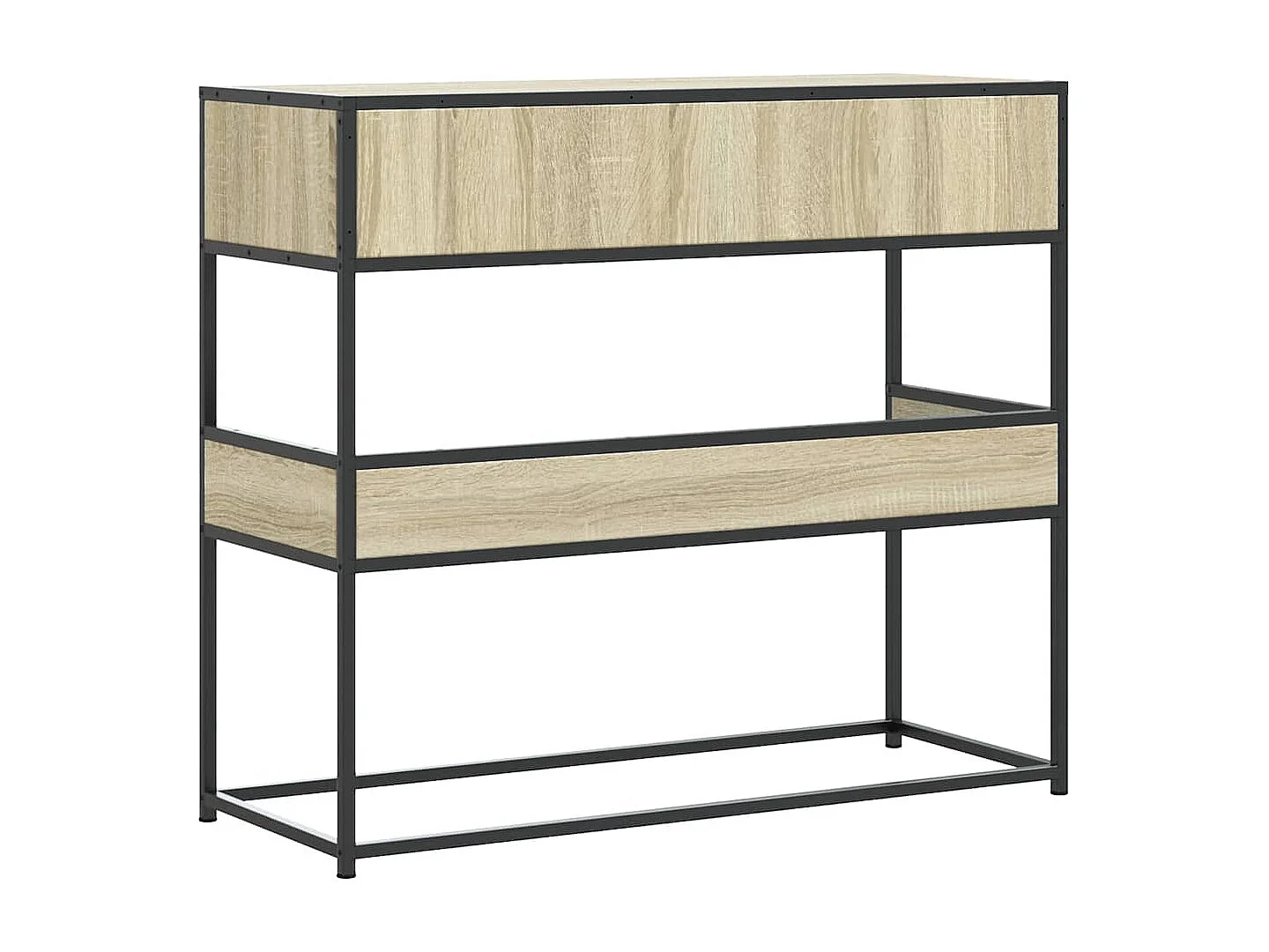 Table console chêne sonoma 90x35x80 cm bois d'ingénierie