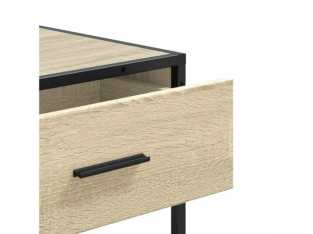 Table console chêne sonoma 90x35x80 cm bois d'ingénierie