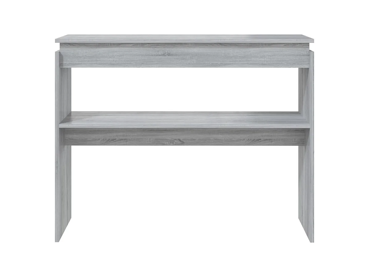 Sonoma grijze consoletafel 102x30x80 cm Technisch hout