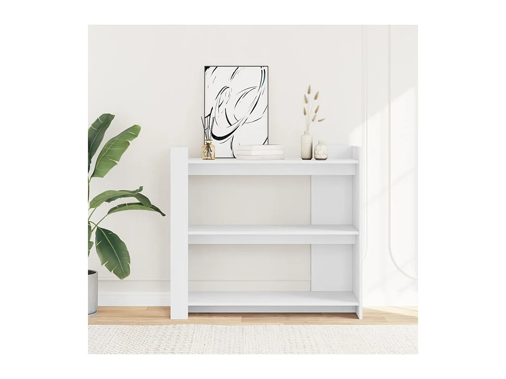 Witte consoletafel 100x35x90 cm bewerkt hout