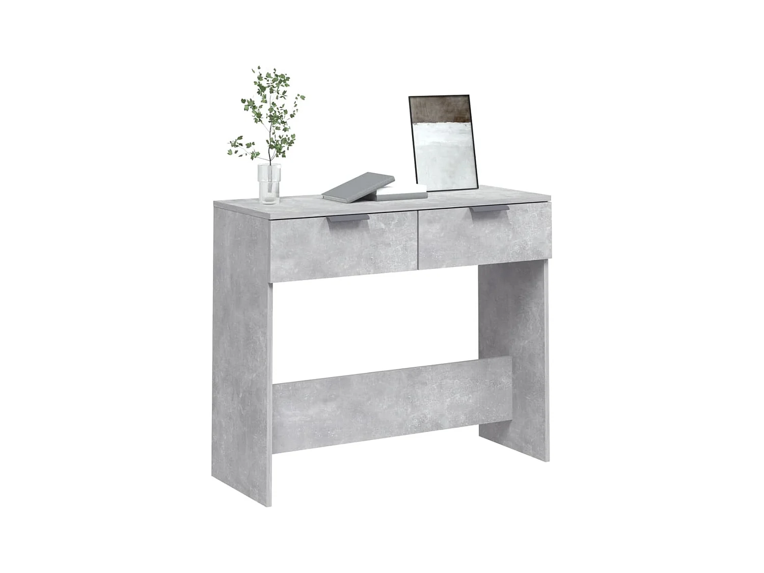 Table console Gris béton 90x36x75 cm Bois d'ingénierie