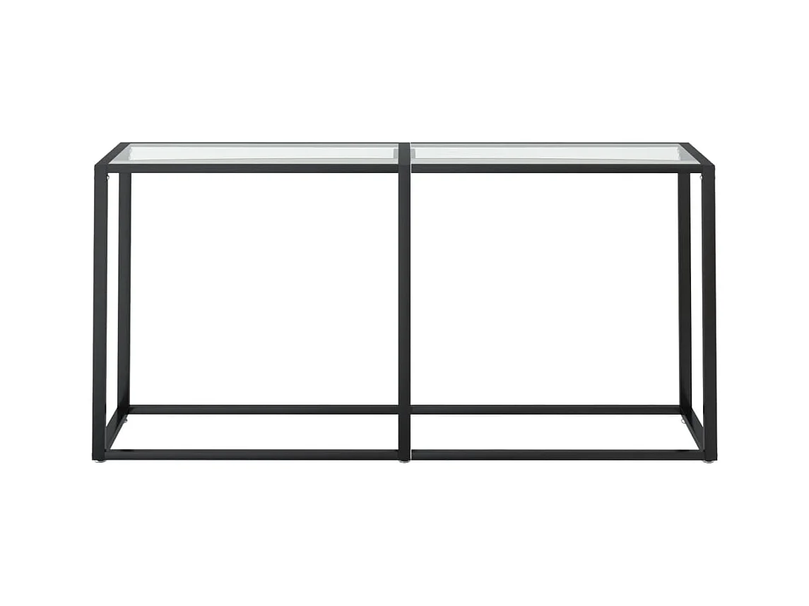 Table console Transparent 160x35x75,5 cm Verre trempé