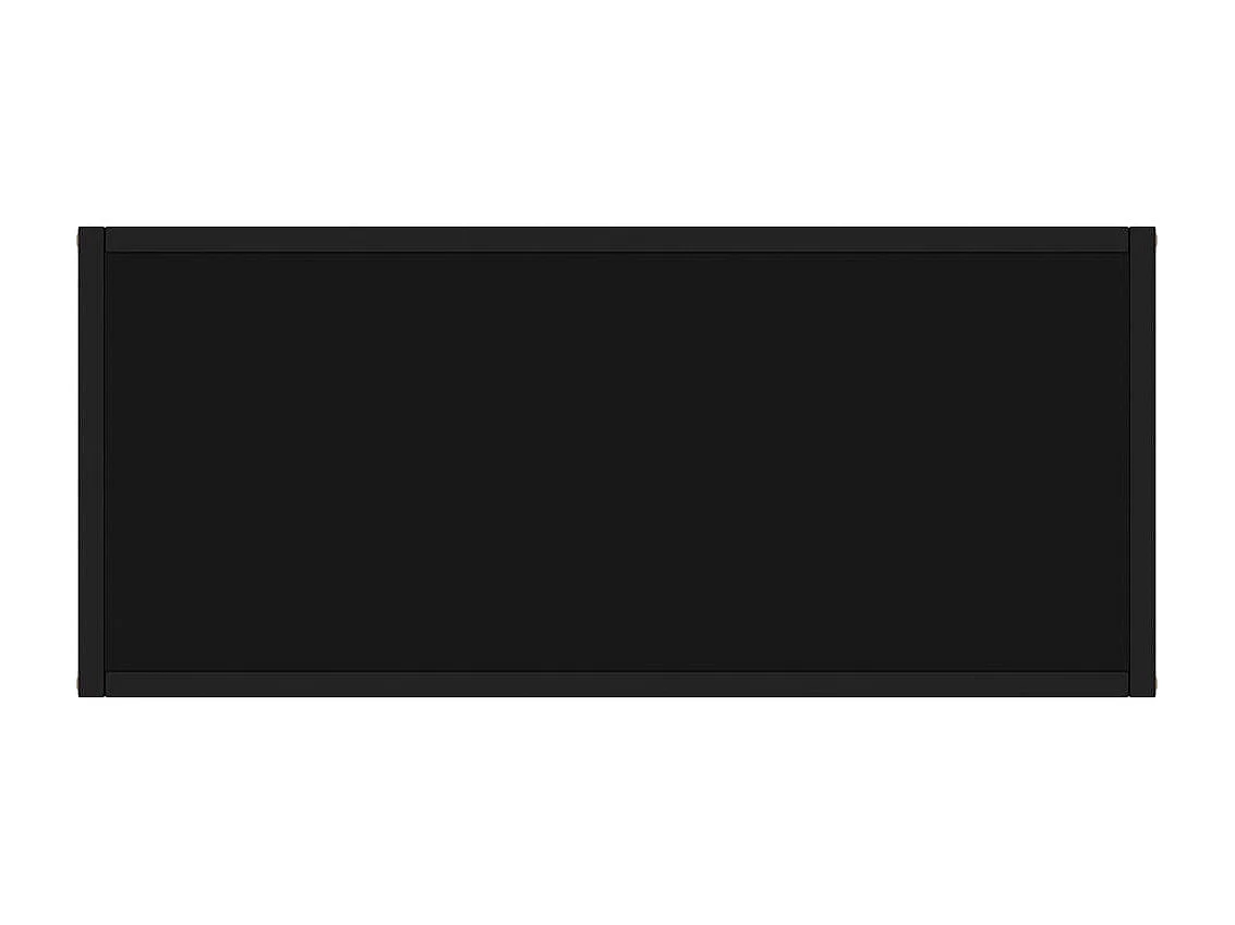 Consolle nera 80x35x75 cm Vetro temperato